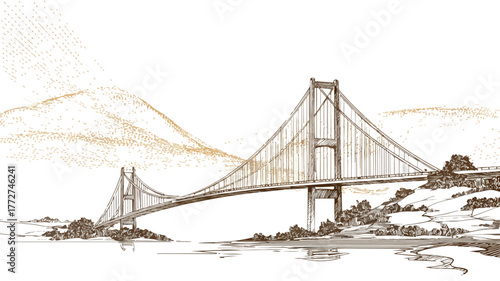 Stunning Bridge Image with Abdc454c Word Overlay