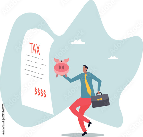 Tax burden or debt to pay for income tax, financial charge and duty to pay for government, accounting or bills,about a man and his life.