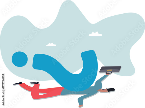 Hard question with no answer or solution, critical business problem, doubtful or stress burden .about a man and his life.