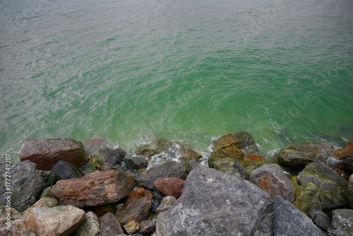 rocks and sea