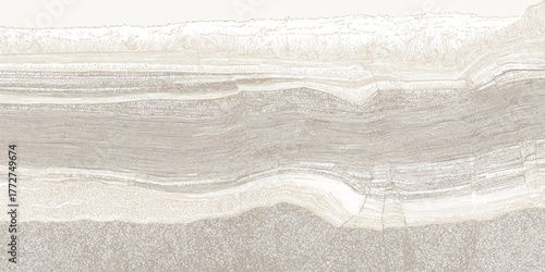 marble texture Cross section of earth layers with strata and geological formations in sepia tones geology