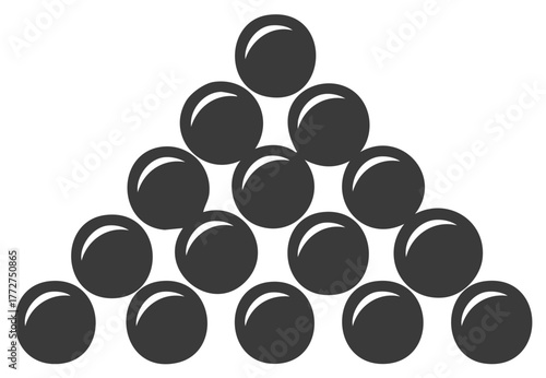Dark Spheres Arranged in a Triangle Formation