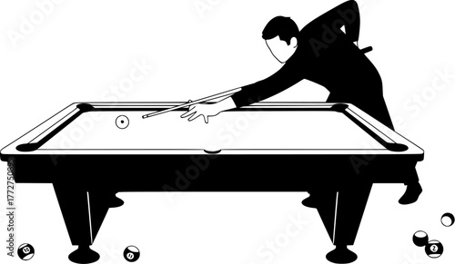 billiard table vector illustration