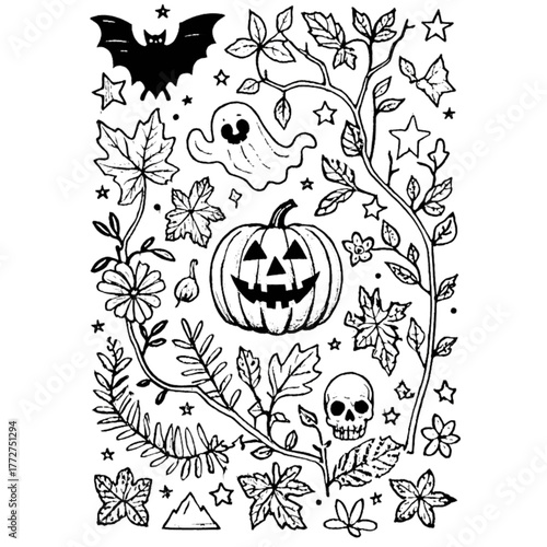vector illustration of a halloween pumpkin	
