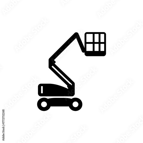 Articulating Boom Lifts on Construction Site for Elevated Work: Industrial Equipment for Safety and Maintenance