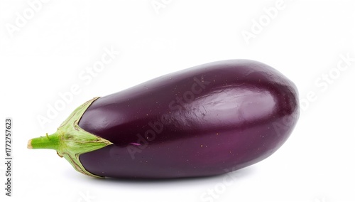 Wallpaper Mural Fresh organic purple eggplant, isolated against a white backdrop, beneficial for healthy eating Torontodigital.ca