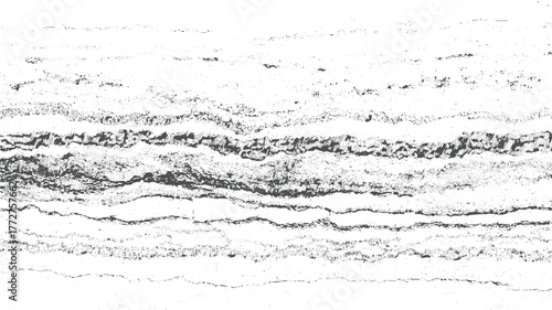 Abstract horizontal lines and dots texture monochrome background black