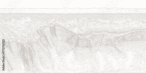 Abstract marble textured landscape with mountain horizon and layered terrain vector