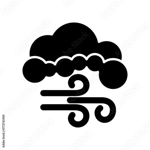 Windy icon design template