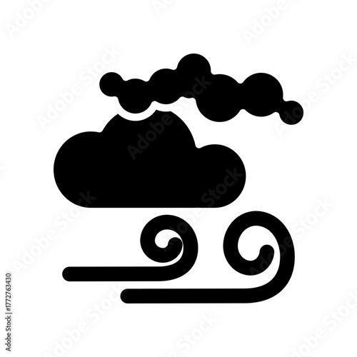 Windy icon design template