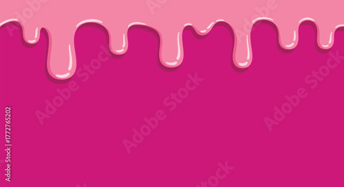 Pink Drip Seamless Dripping Pattern for Sweet Backgrounds and Designs