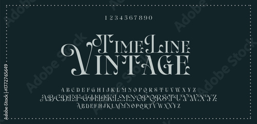 Abstract Fashion font alphabet. Minimal modern urban fonts for logo, brand etc. Typography typeface uppercase lowercase and number. vector illustration