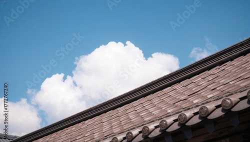 Detail of a Japanese roof f...