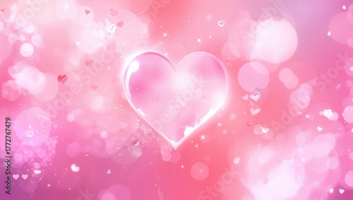 Charming love icon background for a delightful day