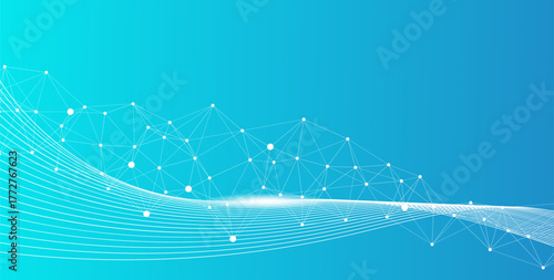 Cyber Security Backdrop  Global Business Connectivity Illustration