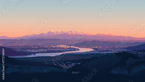 Flat landscape featuring st...