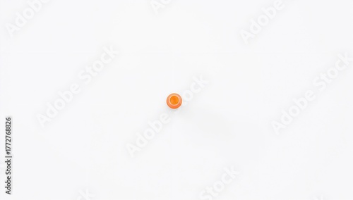 Isolated bright orange mark...