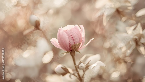 Blurred pink abstract natur...