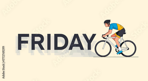 Cycling into the weekend: A Friday ride embodies freedom and the joy of outdoor activity