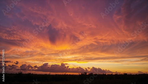 Sunset sky view