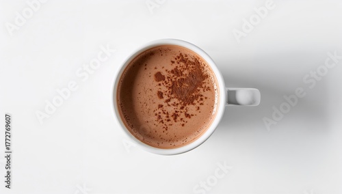 Cup of hot chocolate drink ...