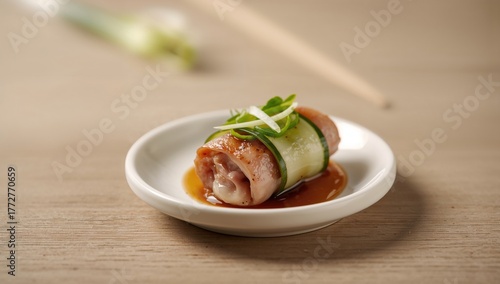 Cucumber Rolls Wrapped in P...