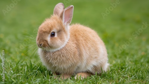 Adorable young fluffy brown...