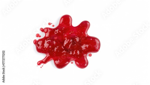 Top view of raspberry jam d...
