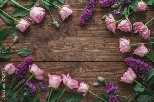 Overhead shot of a floral a...