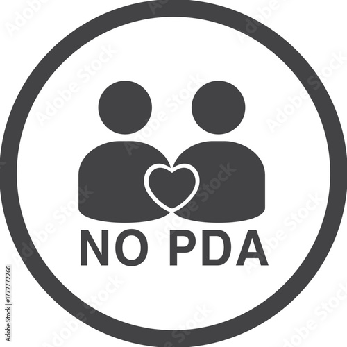 NO PDA 픽토그램 일러스트 Pictogram illustration