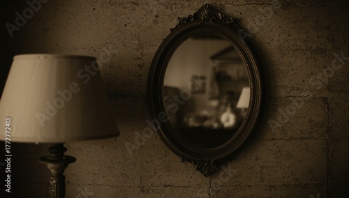 Dark sepia image of a lamps...