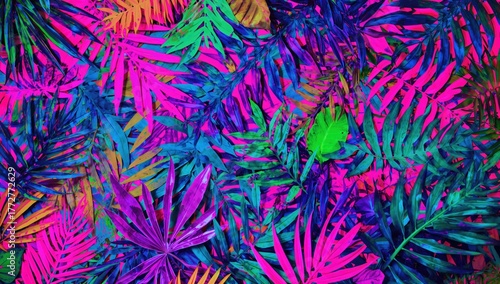 Vibrant arrangement of trop...