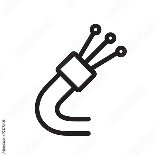 Fiber Optic Cable Icon.