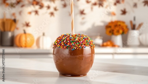Rainbow sprinkle caramel ap...