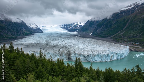 A glacier extension of a ma...
