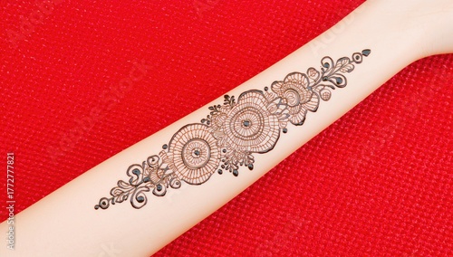 Stunning henna tattoo patte...