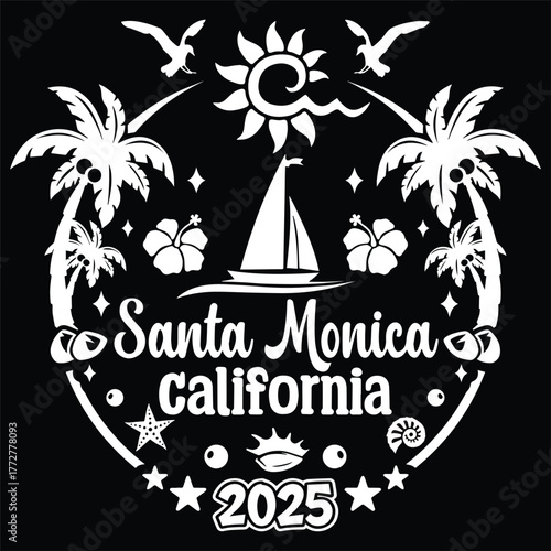 Santa Monica Beach Icon California 2025