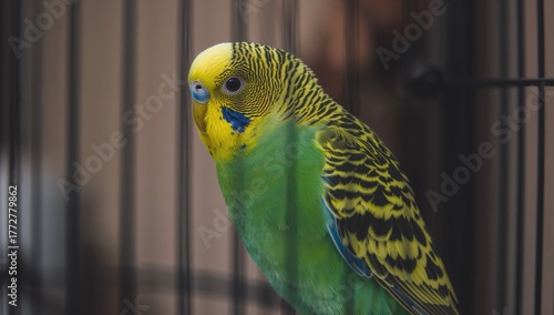 Budgerigar parrot, tamed pe...