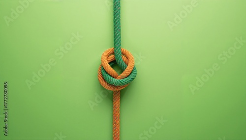 Vibrant cords intertwined a...