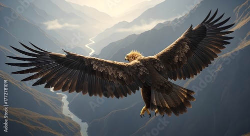 Wallpaper Mural eagle in the sky Torontodigital.ca