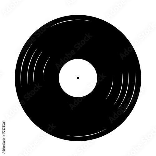 A single vinyl record with grooves spinning a musical tale for all