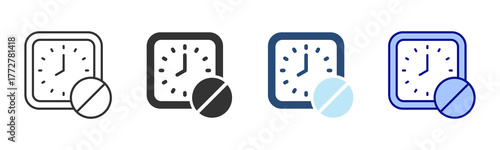 Dose Icon Set. Designed In Multi Style