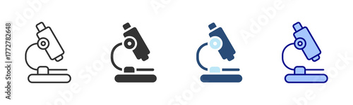Laboratory Icon Set. Designed In Multi Style