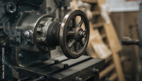 Detailed view of a vintage ...