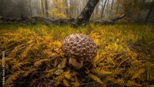 Porcini Mushroom Captured i...