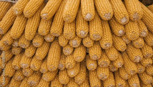 Fresh organic corn cobs arr...