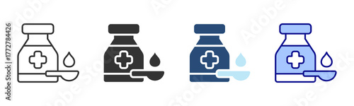 Syrup Icon Set. Designed In Multi Style