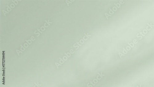 Muted pastel green backdrop...