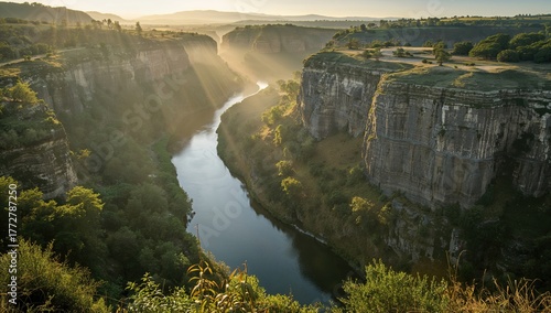 Breathtaking river valley p...