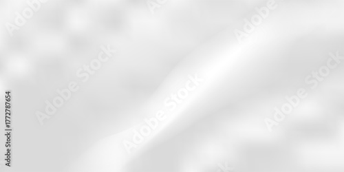 Smooth elegant white silk vector or satin luxury cloth texture background. White gray satin texture that is white silver fabric silk background. Soft shiny creased satin fabric folding texture. Vector